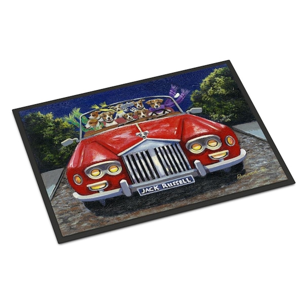 Carolines Treasures 18 x 27 in. Jack Russell Evening Cruise Indoor or Outdoor Mat PPP3262MAT - main